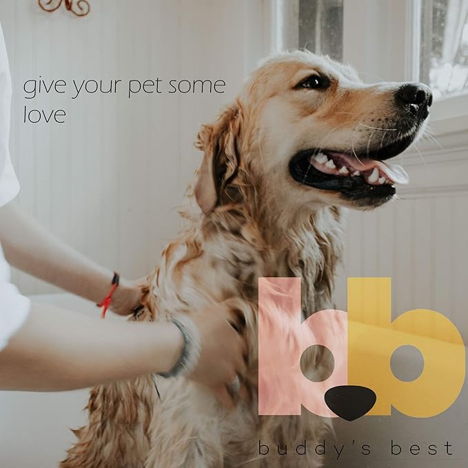 Buddy's Best Dog Shampoo for Smelly Dogs - Dog Shampoo and Conditioner for Dry and Sensitive Skin - Moisturizing Puppy Wash Shampoo, Coconut Vanilla Bean Scent, 16oz