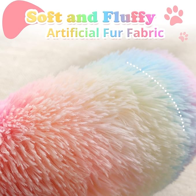 JOLLYVOGUE Dog Beds, Calming Small Dog Bed, Anti-Anxiety Dog Bed for Small Dogs, Fluffy Donut Dog Bed, Cozy Dog Cat Cushion Bed for Small Medium Dogs (24")