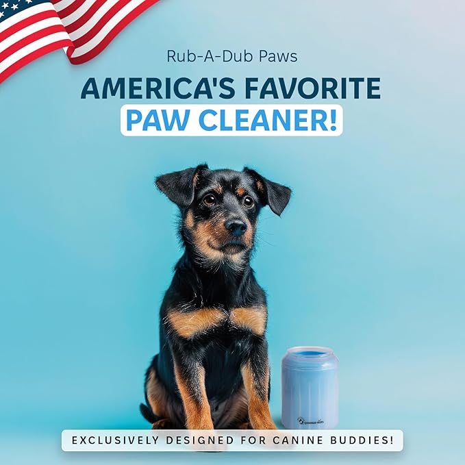 Pet Paw Cleaner & Scrubber For Dogs, Durable & Non-Slip Washer Cup For Medium Size Dogs & Puppies With Silicone Bristle Brush, Cleanser Cup For Dirt And Mud Removal, Achieve Clean Paws & Feet Faster