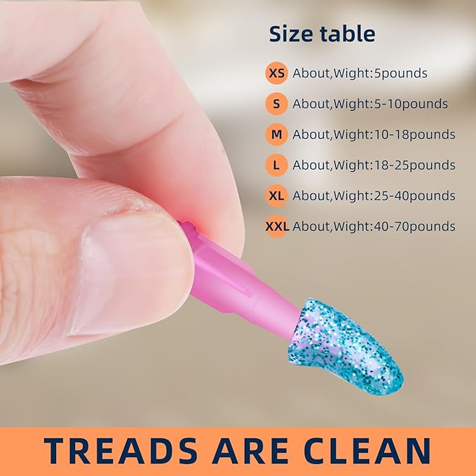 100pcs Dog Nail Caps Claw capsCover with Glue and Applicators (XXXL About. Weight: 60-140 pounds)