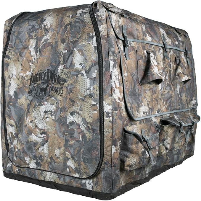 Lucky Duck Weather Protection Kennel Covers, Large, Optfifade Timber