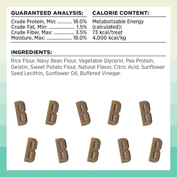 BIXBI Natural Dog Dental Care Chews Oral Health Dog Treats, for Mini/Small Size Dogs, 30 Treat Pack