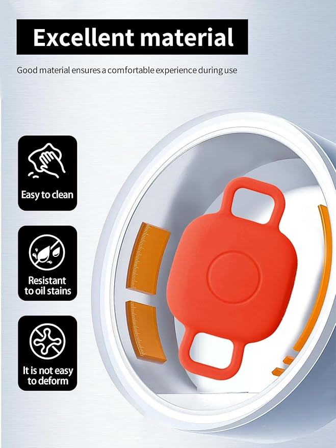Case for Tile by Life360 Mate (2024) Bluetooth Tracker for Dog, Cat, Pets, Soft Silicone Protective Portable Scratch Shock Resistant，1 Red+1 Blue.