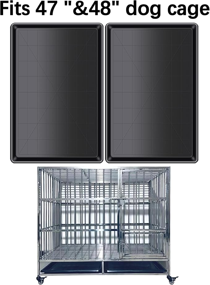 Dog Crate Tray 36" - ChewProof Replacement Pan, Easy to Clean, Easy to Assemble,Ideal for Potty Training - Perfect for Pet Crates & Kennels (2PCS)