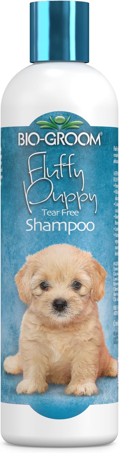 Bio-Groom Fluffy Puppy Tear-Free Shampoo – Dog Bathing Supplies, Puppy Shampoo, Cat & Dog Grooming Supplies for Sensitive Skin, Cruelty-Free, Made in USA, Tearless Dog Products – 12 fl oz 1-Pack