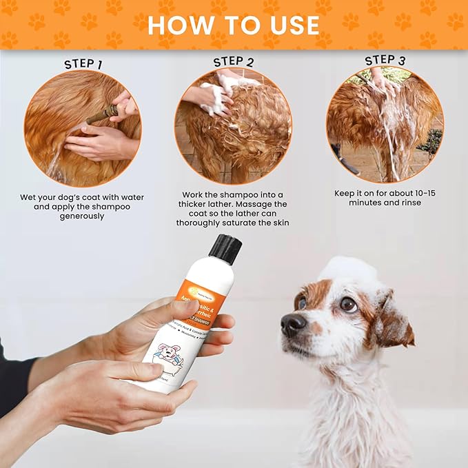 Antiparasitic & Antiseborrheic Dog Shampoo (8 fl oz)