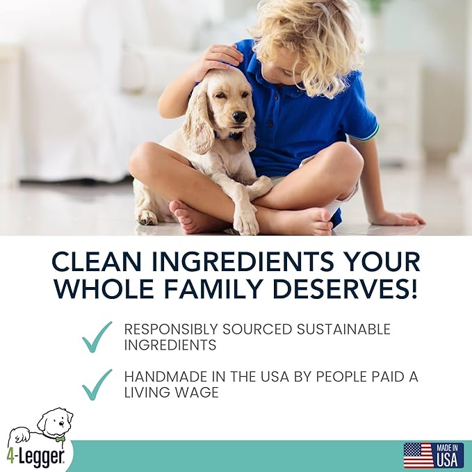 Organic Dog Shampoo, Cooling Peppermint Tea Tree Dog Shampoo for Skin Conditions and Hot Spot - 16 oz