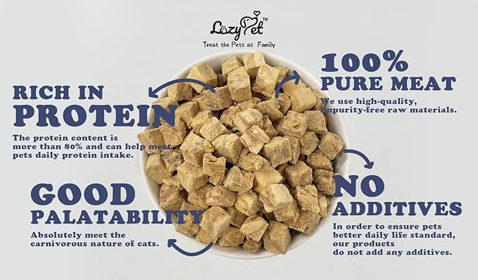 Freeze-Dried Salmon Training Raw Single Ingredient Cat Treats, Solve Pet's Picky Eating Problem(Salmon)