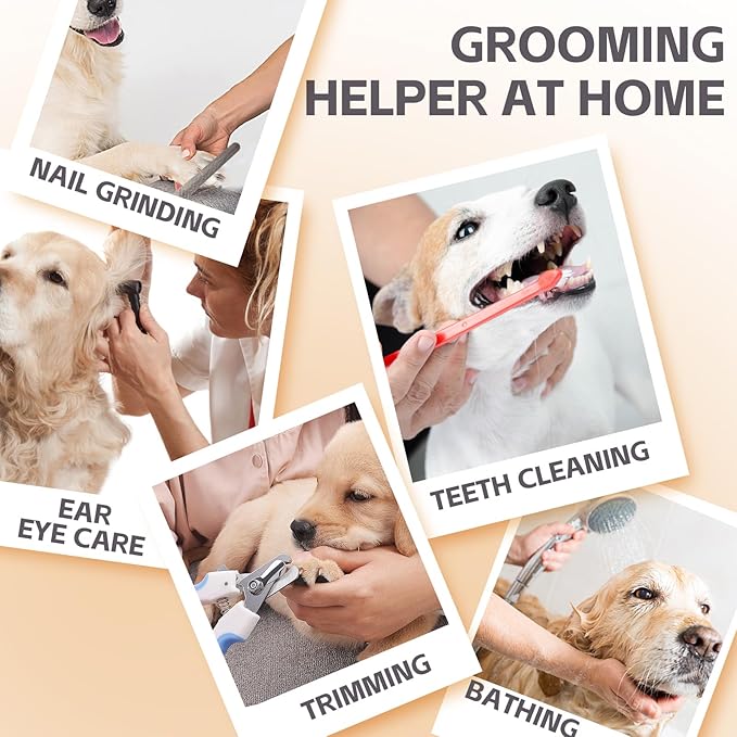 Dog Grooming Hammock with Nail Clippers/Nail Trimmers, Dog Grooming Harness for Nail Trimming, Pet Grooming Sling Helper for XL Large Dogs