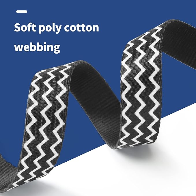 Mile High Life Dog Collar | Cute Puppy Collars | Lightweight Girl Dog Collar | Soft Boy Dog Collars | w Geometric Plaid Wave Line Pattern (Black Plaid, Medium)