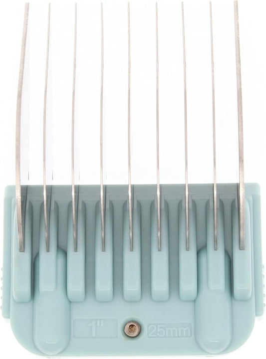 25mm 1" Animal Clipper Guard Attachment (Not Compatible on 5-in-1 Blade) for A5 Series Clippers |Stainless Steel Blade for Dog Groomers| Snap-On/Off Guard Combs for Dog Grooming (Standard COMB25MM)