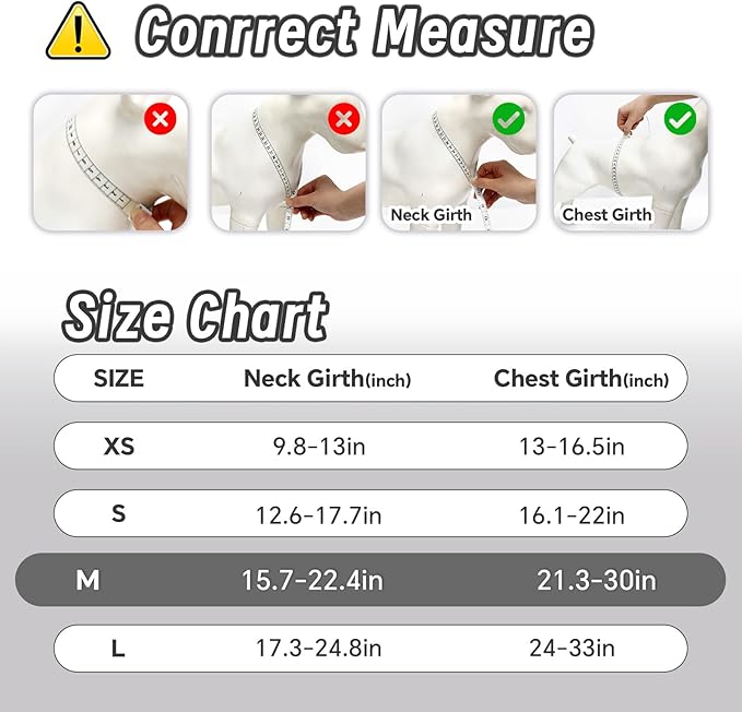 Dog Harness Leash Set, No Pull Adjustable Halter Cute Comfort Padded Handle for Medium Sized Large Small Dogs Walking Training Running with Reflective（Medium,Black）