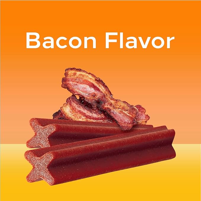 PEDIGREE DENTASTIX Large Dog Dental Treats Bacon Flavor Dental Bones, 1.67 lb. Pack (32 Treats)