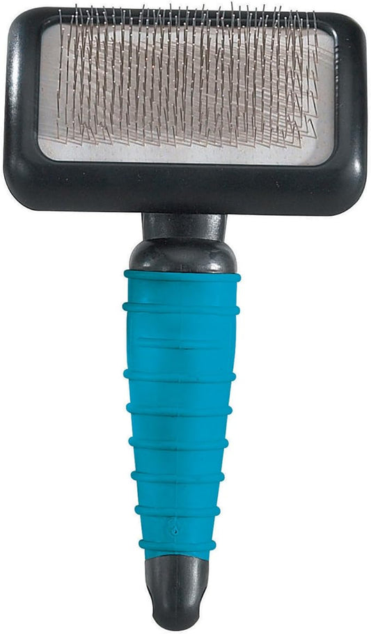 Master Grooming Tools Ergonomic Slicker Brushes — Molded Brushes for Grooming Dogs - Medium, 4" x 2½", Black