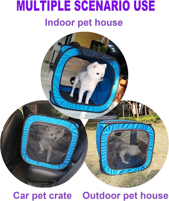 Pet Dog Cat Drying Box Waterproof Anti-Hair Flying Portable Cat Cage Kennel Portable Foldable Cat Drying Room Pet Dry Room Pet Hair Dryer Clean Grooming House Dryer Cage for Cats/Dogs.(Pink)