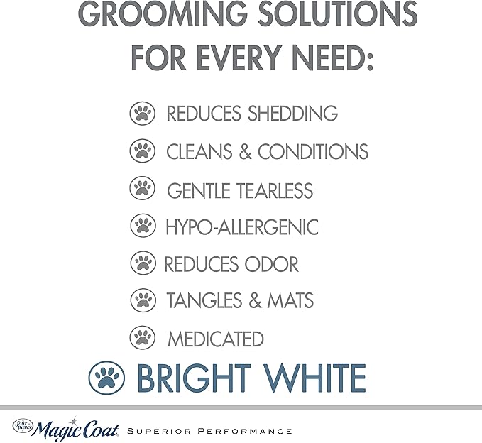 Four Paws Magic Coat Bright White Dog Shampoo 16 Ounces (1 Count)