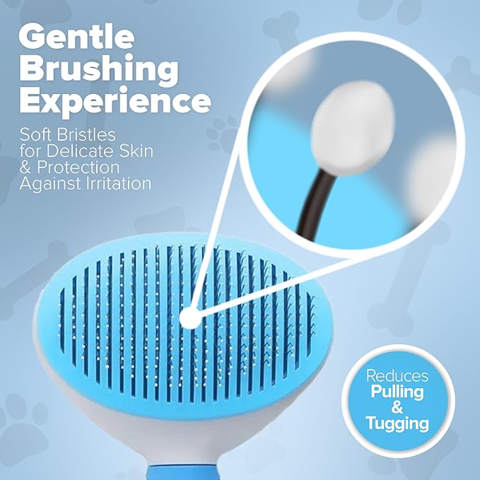 Golden Retriever Dog Brush - Double-Sided Grooming Tool for Shedding & Detangling | Gentle Deshedding & Dematting for Thick Coats | Premium Pet Brush for Long-Haired Dogs