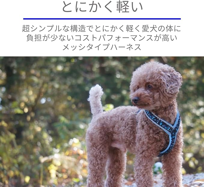 [白山:Hakusan] Y Type Mech Dog Harness Dot Made by Japanese,Comfortable, Light, Easy Put on-Off, 25- Small & Medium God, Red