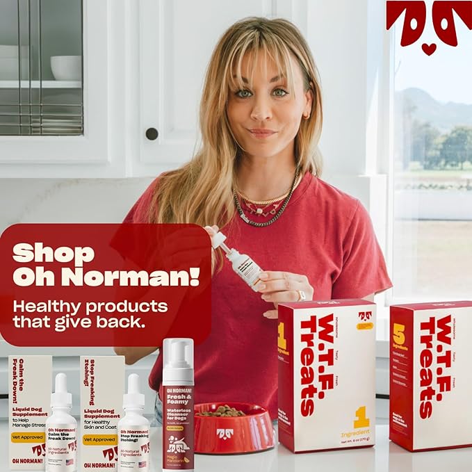 Fresh and Foamy Waterless Shampoo by Kaley Cuoco, No Rinse Dry Shampoo for Dogs, Magic Mandarin Scent, Hypoallergenic, Cruelty-Free, 7.1 Fl Oz