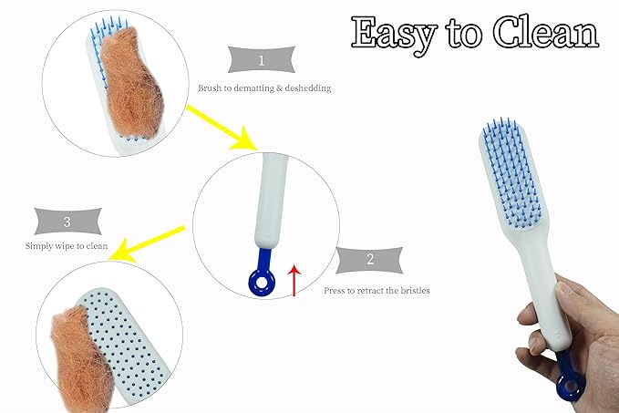 Stretchable Puppy Brush ， Soft Dog Brush - Gentle Grooming Brush for Small Dogs, Perfect for Yorkie, Shih Tzu, Maltipoo ，Dog Hair Remover Brush (White)