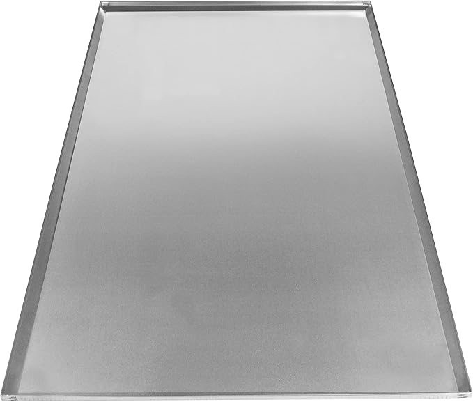 Red Hound Auto Metal Replacement Tray for Dog Crate 47 x 27 x 1 Inches Flat-A-Way Heavy Duty Stainless Steel Chew Proof Kennel Cage Pan Leakproof Liner Compatible with Midwest More