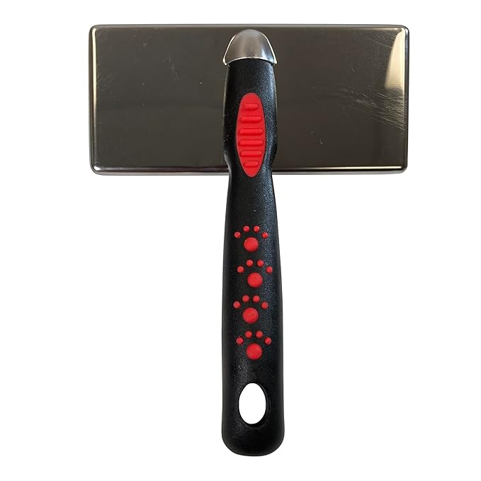 Ryan's Pet Supplies Paw Brothers Flat Slicker Brush for Dogs, Professional Grade, Coated Tips, Gentle on Skin, Maximum Coverage, Extra Large