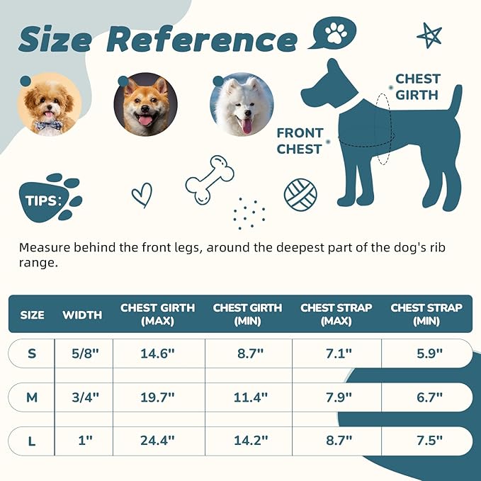 Dog Harness for Small Dogs Rayon Derived from Bamboo 90%, Polyester 10%, Step-in Adjustable Dog Harness XS XXS Dog Harness Available for Small Dogs-Teal Blue