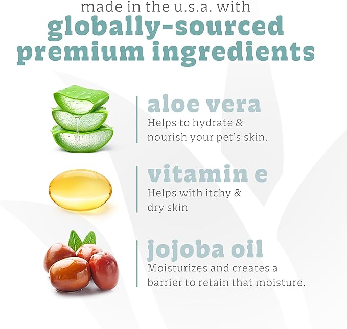 Espree Bright White Whitening Shampoo & Conditioner for Dogs, Stain-Removing, Brightening Formula for White and Light-Coated Pets, Gentle Whitening and Hydrating for Sensitive Skin, 20oz