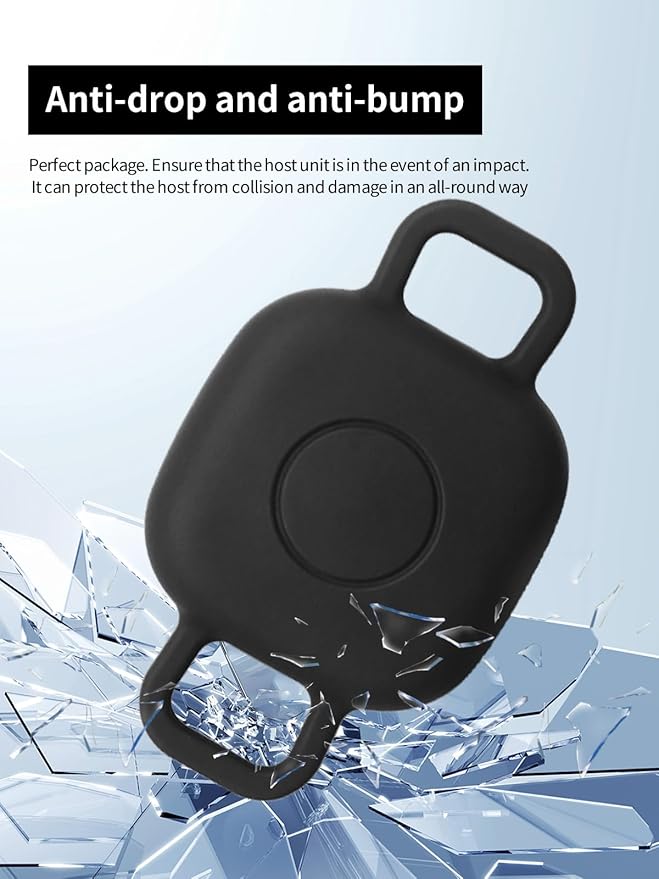 Case for Tile by Life360 Mate (2024) Bluetooth Tracker for Dog, Cat, Pets, Soft Silicone Protective Portable Scratch Shock Resistant，1 Black+1 White.