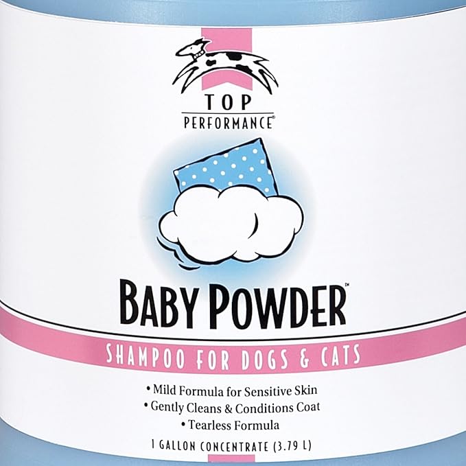 Top Performance Baby Powder Pet Shampoo, 1-Gallon