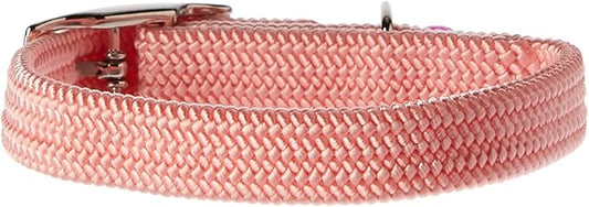 Kool Kat Elastic Cat Safety Collar with Bell, Pink, 8"