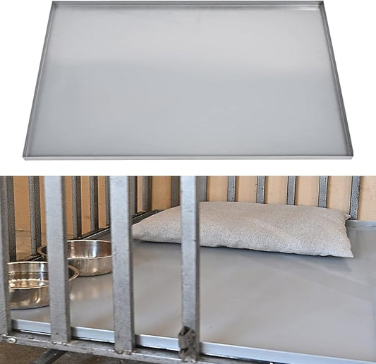 41x27.38x1 Replacement Tray for Dog Crate, Galvanized, Chew-Proof and Crack-Proof Dog Kennel Tray Replacement