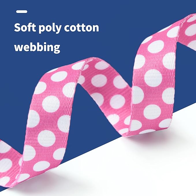 Mile High Life Dog Collar | Cute Puppy Collars | Lightweight Girl Dog Collar | Soft Boy Dog Collars | w Geometric Plaid Wave Line Pattern (White Dots, Large)