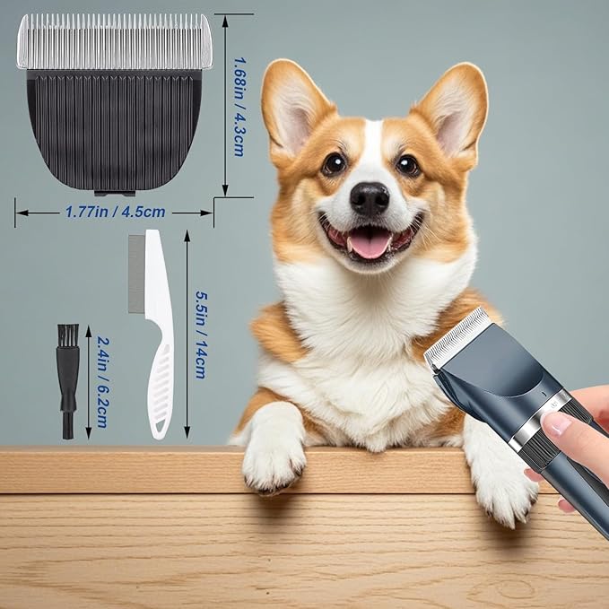 Pet Dog Grooming Replacement Blades: Low Noise Pet Clipper Replacement Blades for ONEISALL Dog Low Noise Dog Clipper & Dog Hair Vacuum Clipper