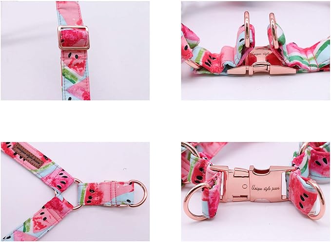 Unique style paws Dog Harness Adjustable Harnesses Durable Hardware with Comfortable Bowtie for Small Medium Large Dogs