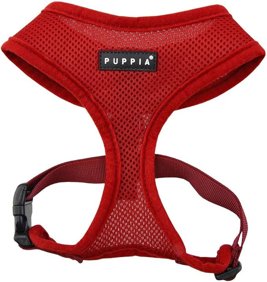 Puppia Soft Dog Harness, Wine, Large (PDCF-AC30-WN-L)