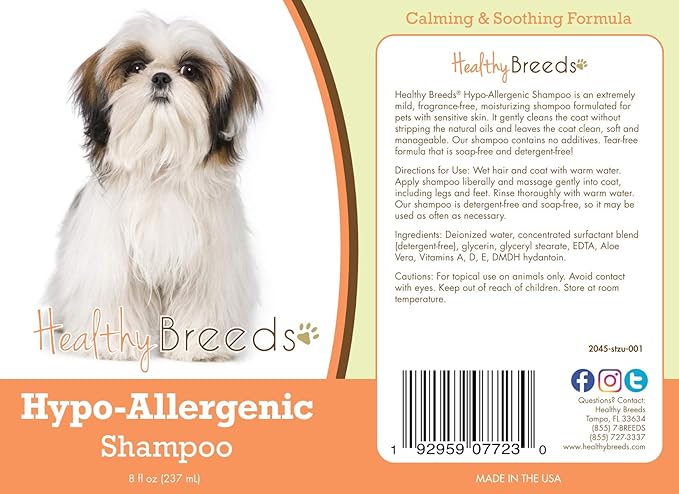 Healthy Breeds Shih Tzu Hypo-Allergenic Shampoo 8 oz