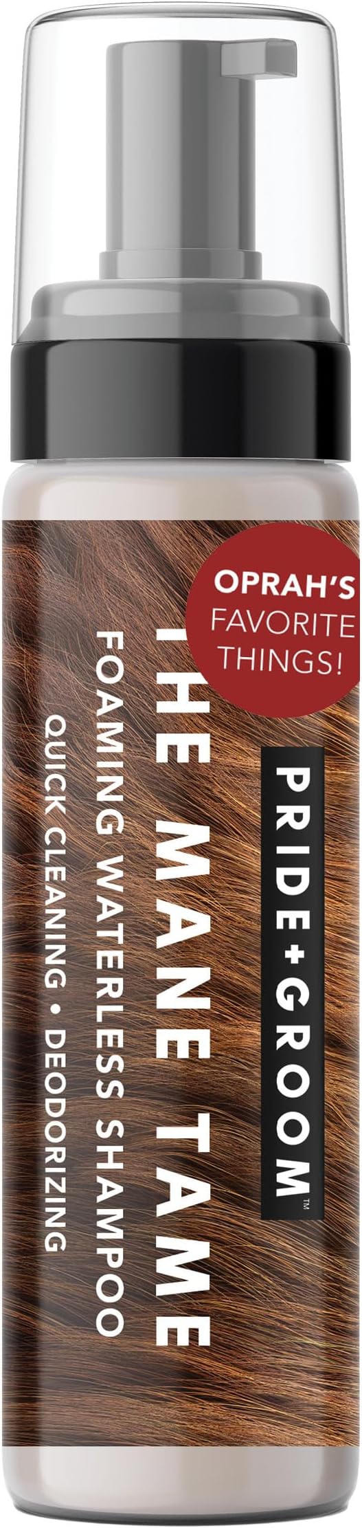 Pride and Groom The Mane Tame Waterless Dog Shampoo – Foaming Dry Shampoo for Dogs and Cats Made in USA for a Rinse Free Cleanse and to Eliminate Odor in Between Baths On-The-Go – 7.1 fl oz