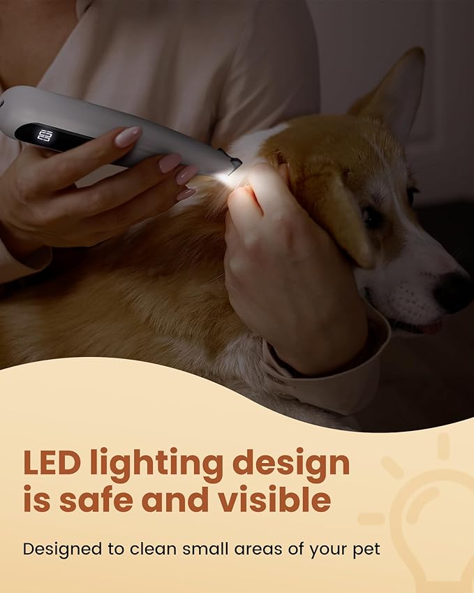 2 in 1 Dog Grooming Kit, Low Noise Rechargeable Dog Clippers for Grooming, Cordless Dog Grooming Clippers and Dog Paw Trimmer, Dog Shavers for Grooming Small Dogs Cats Animals