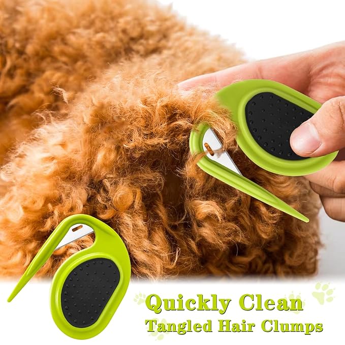 Multifunctional Pet Grooming Comb - Hair Removal Tool for Cats and Dogs, Knot Remover and Opener for Loose, Knotted Fur