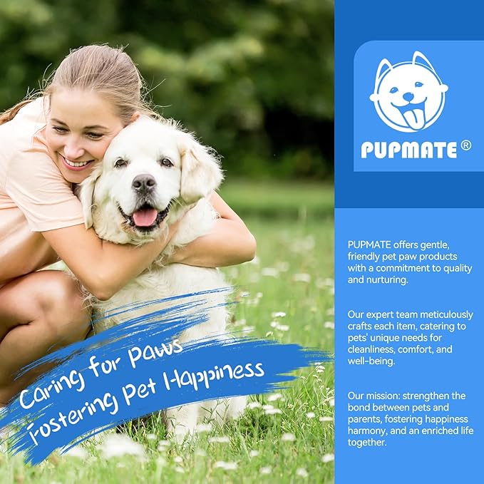 Paw Cleaner | No-Rinse Foaming Cleanser for Dogs Cats | 6.8 fl oz | Gentle and Safe | Pleasant Smell | Deep Clean Pet Paws | Bottle with Removable Soft Silicone Brush