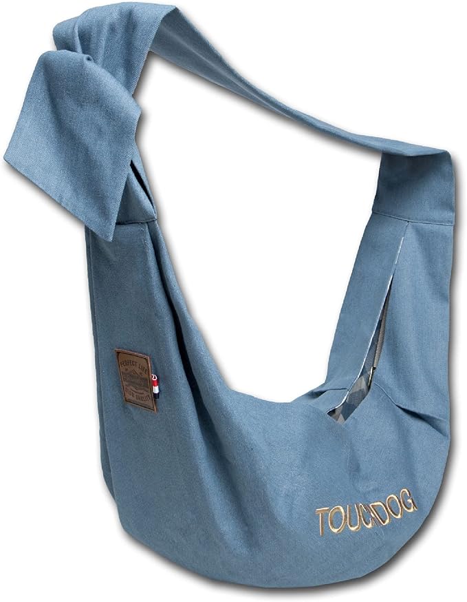 Touchdog 'Paw-Ease' Over-The-Shoulder Travel Sling Pet Carrier , One Size, Blue