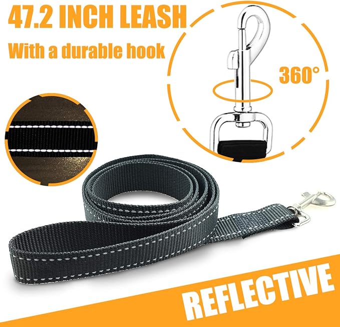 No Pull Dog Harness, Breathable Adjustable Comfort, Free Leash Included, for Small Medium Large Dog, Best for Training Walking Green XS