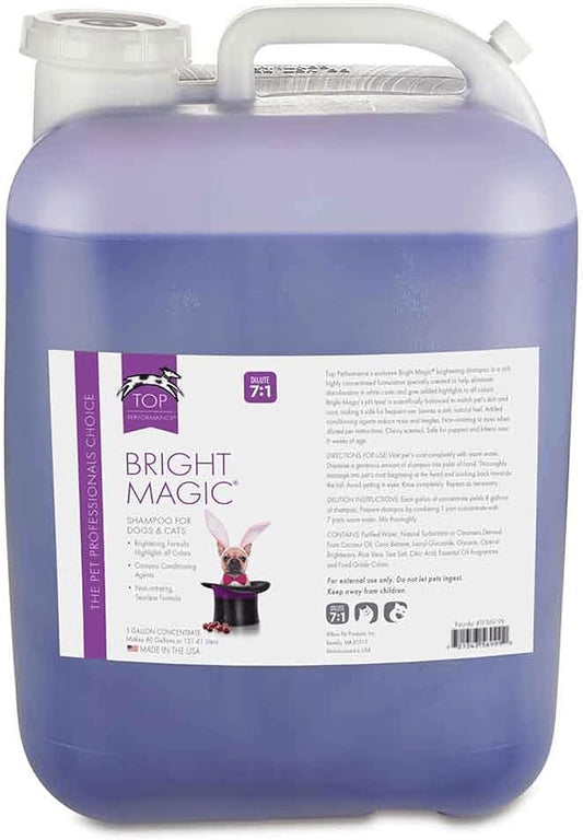 Top Performance Bright Magic Dog and Cat Shampoo, 5-Gallon