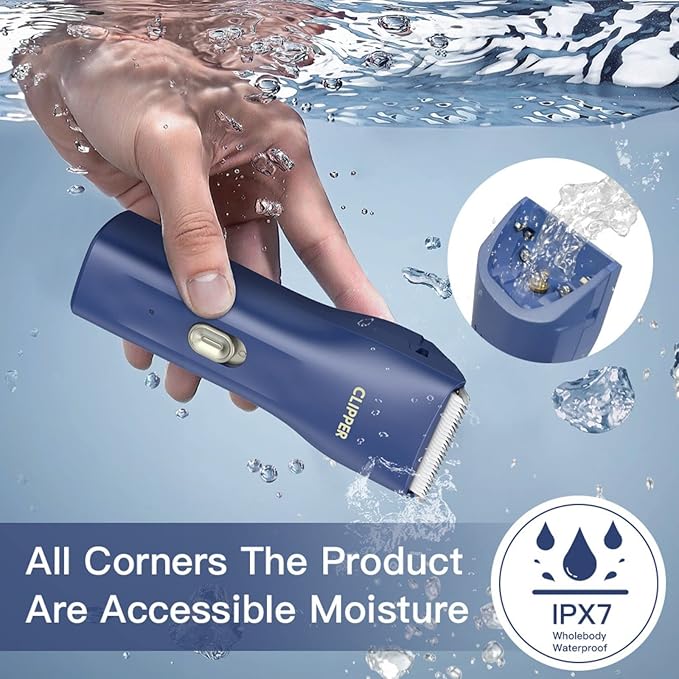 Dog Grooming Kit Clipper for Thick Coat Low Noise Cordless Cat Hair Trimmer Rechargeable Shaver Pet Grooming Tools for Small and Large Animals