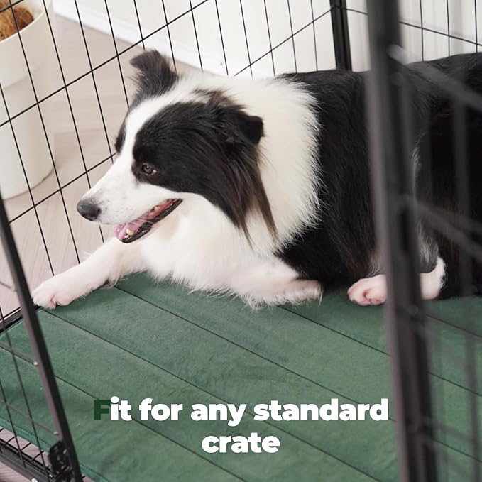 BALANCE Dog Crate Pad, Dog Foam Crate Mat Kennel Pad, Washable Water-Resistant Pet Bed Flat Dog Cage Mat for Large Dogs