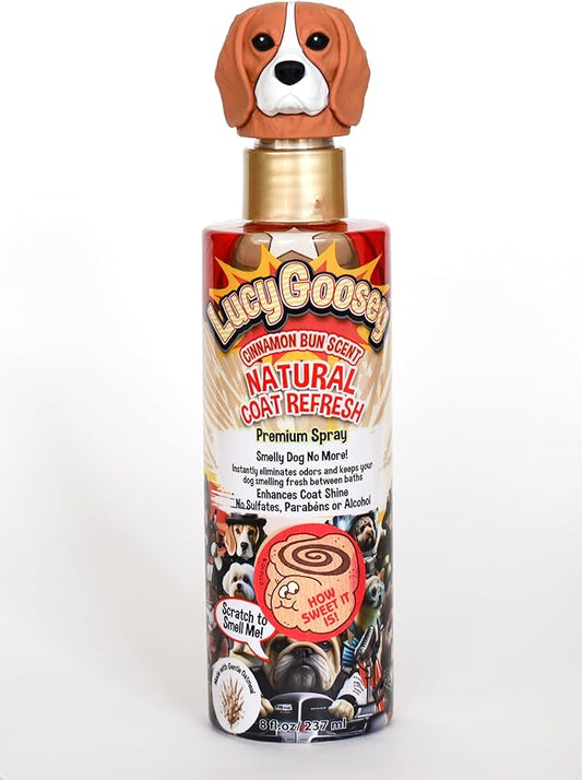 Dog Leave-in Conditioner and Detangler Spray – Freshens, Detangles & Softens, Non-Greasy Grooming Spray for a Smooth, Healthy Coat – Cinnamon Bun Scent – 8oz