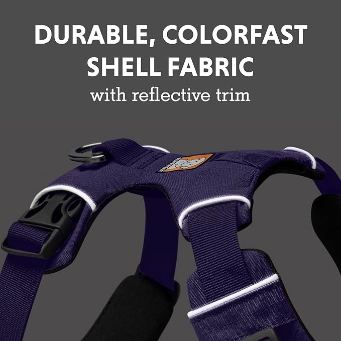 Ruffwear, Front Range Dog Harness, Reflective and Padded Harness for Training and Everyday, Purple Sage, Large/X-Large