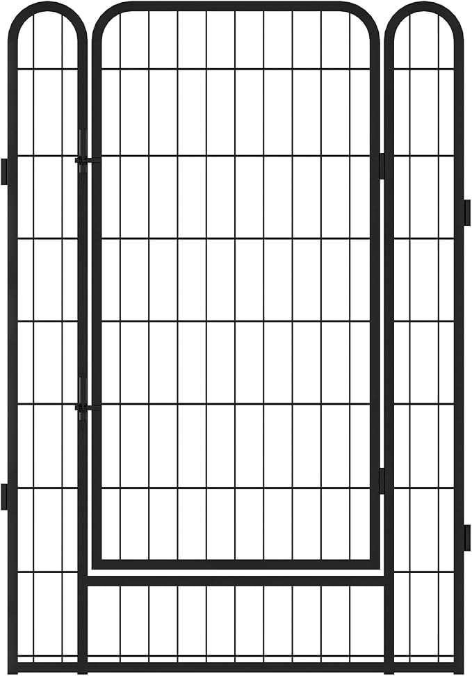 KEIKI 8 Panels 39.37" H Heavy Duty Metal Playpen with Door for Dog Fence,Pet Exercise Pen Versatile Shape for Outdoor Indoor