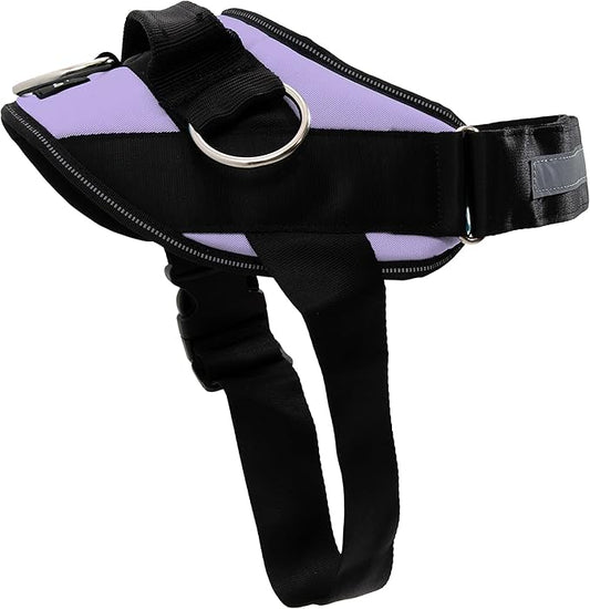 ShawnCo Essential Dog Harness, No-Pull Pet Vest with 3 Leash Clips, No Choke, Reflective, Adjustable and Padded, for Easy Walking and Training for Small, Medium and Large Dogs (ICY Lilac, XL)